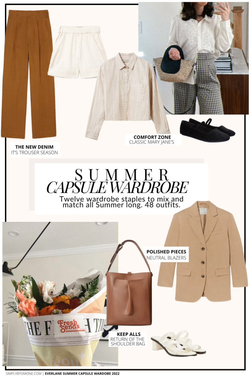 Everlane Summer Capsule Wardrobe Pieces Outfits