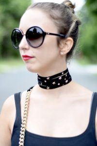 choker-velvet-dress-midi dress