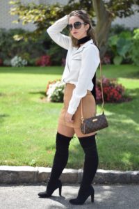 choker-fashion-style-camel-suede-skirt