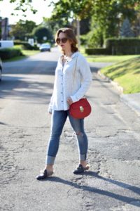chloe drew-splendid-striped blouse-gucci