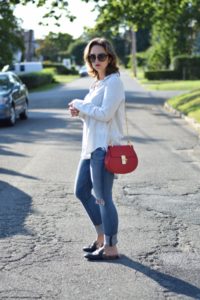 gucci mules fur-chloe-red bag