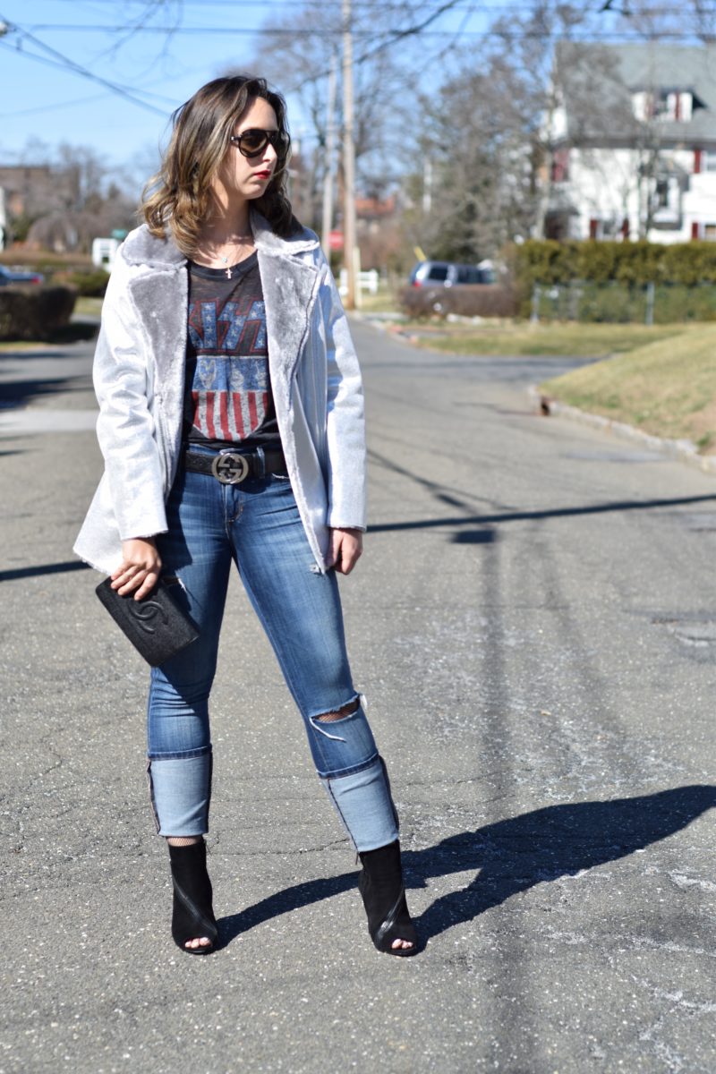 silver jacket-asos-band tee-outfit