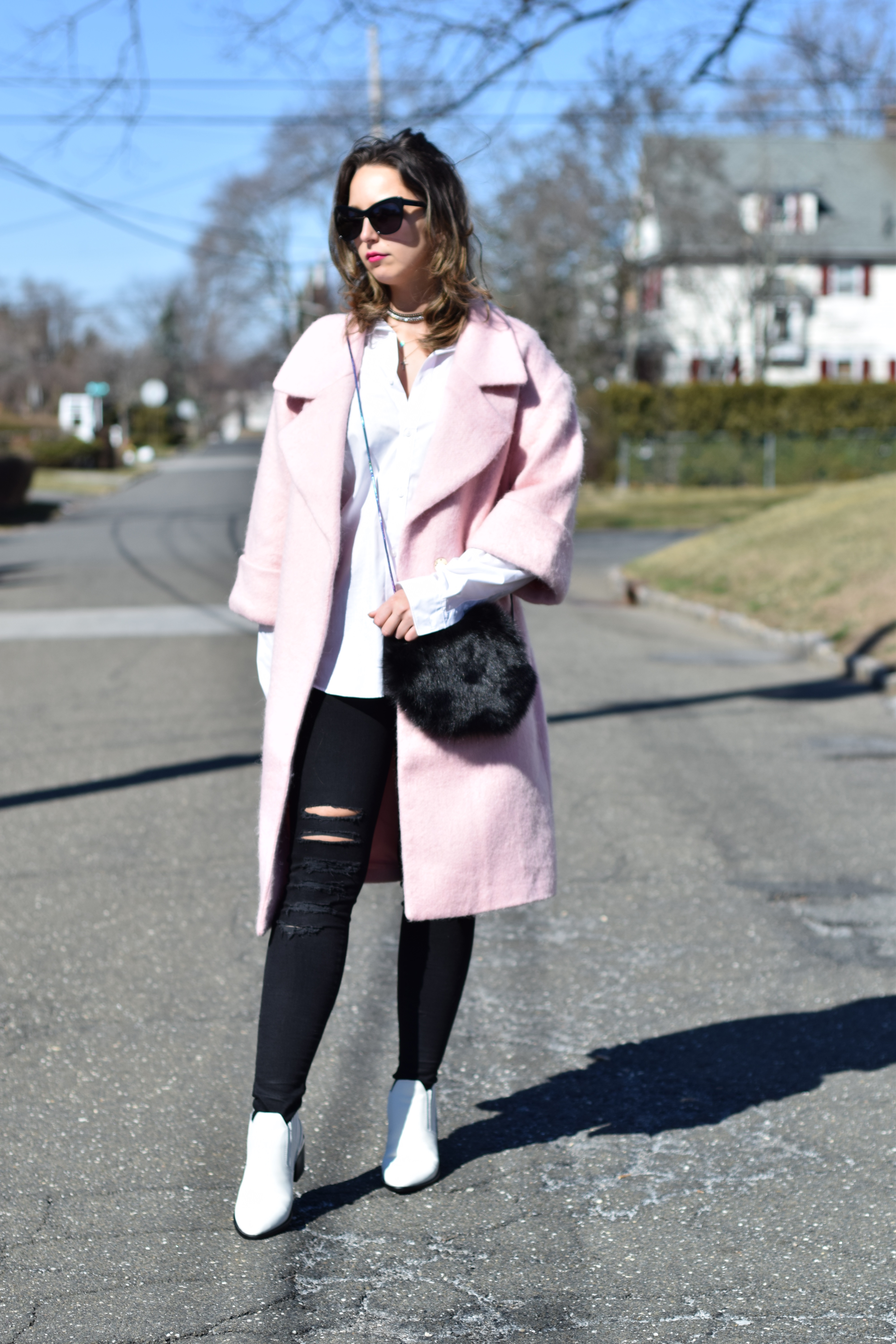 white booties outfit