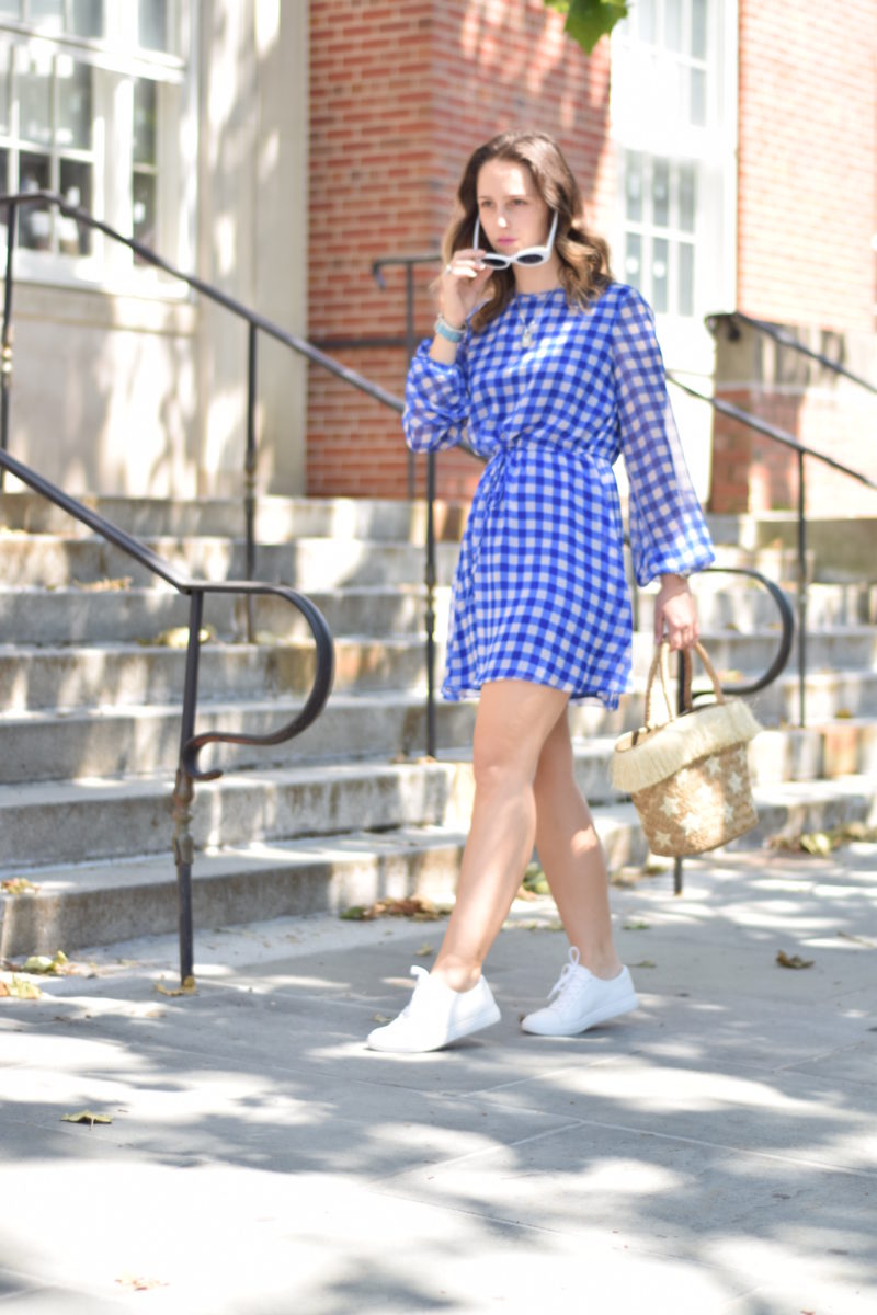 dvf-gingham dress-style-outfit