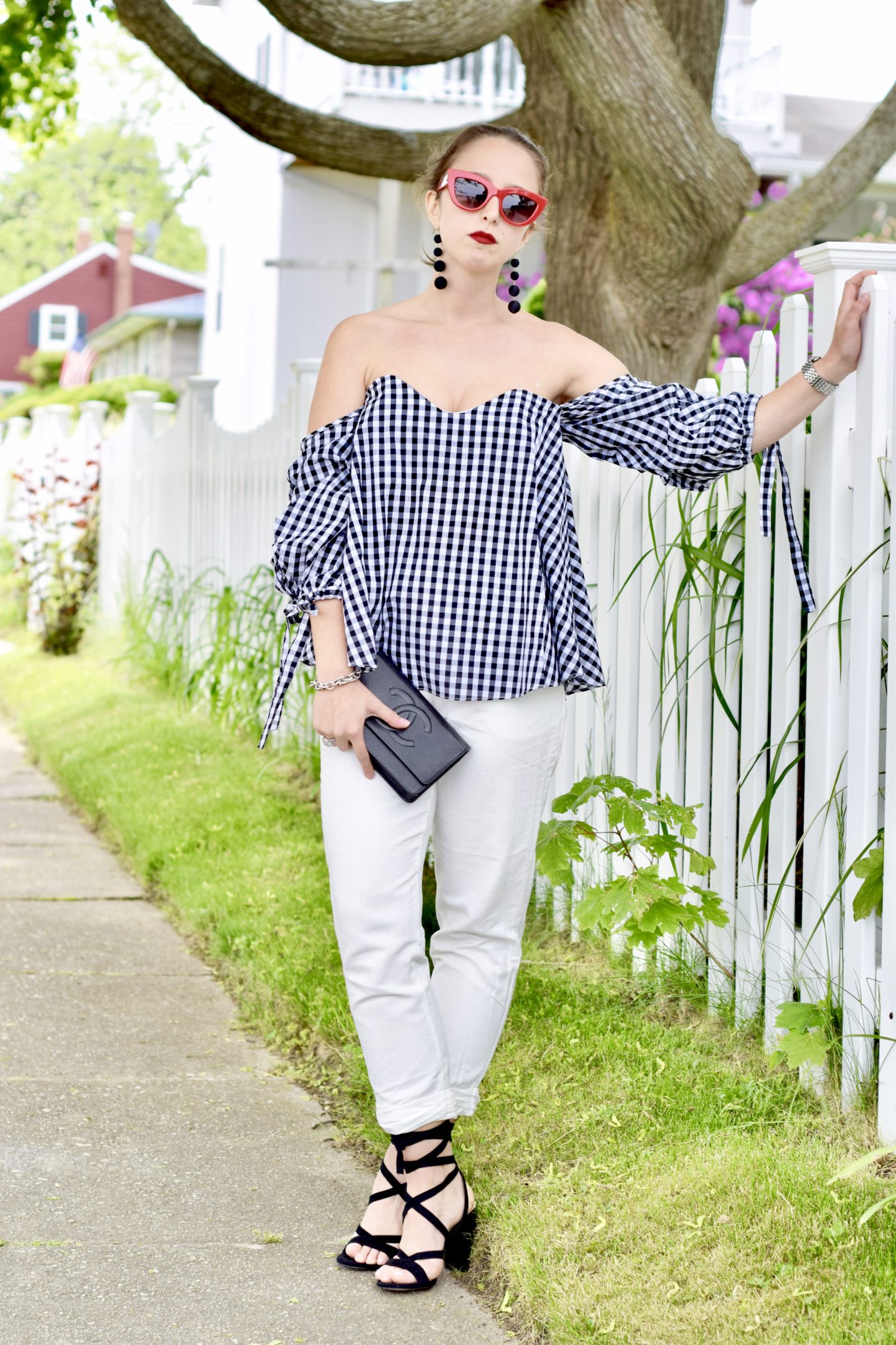 gingham top-simply by simone-summer style