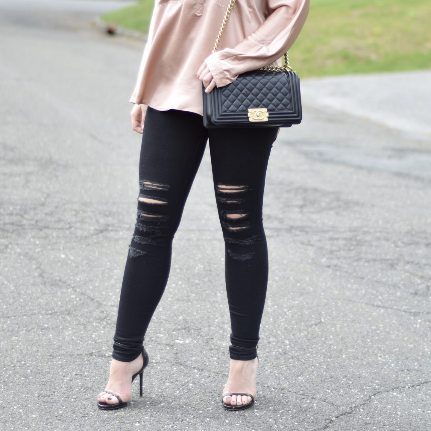 missguided-style-blogger-satin blouse