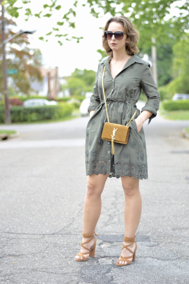 dvf-safari green-dress-ysl-outfit