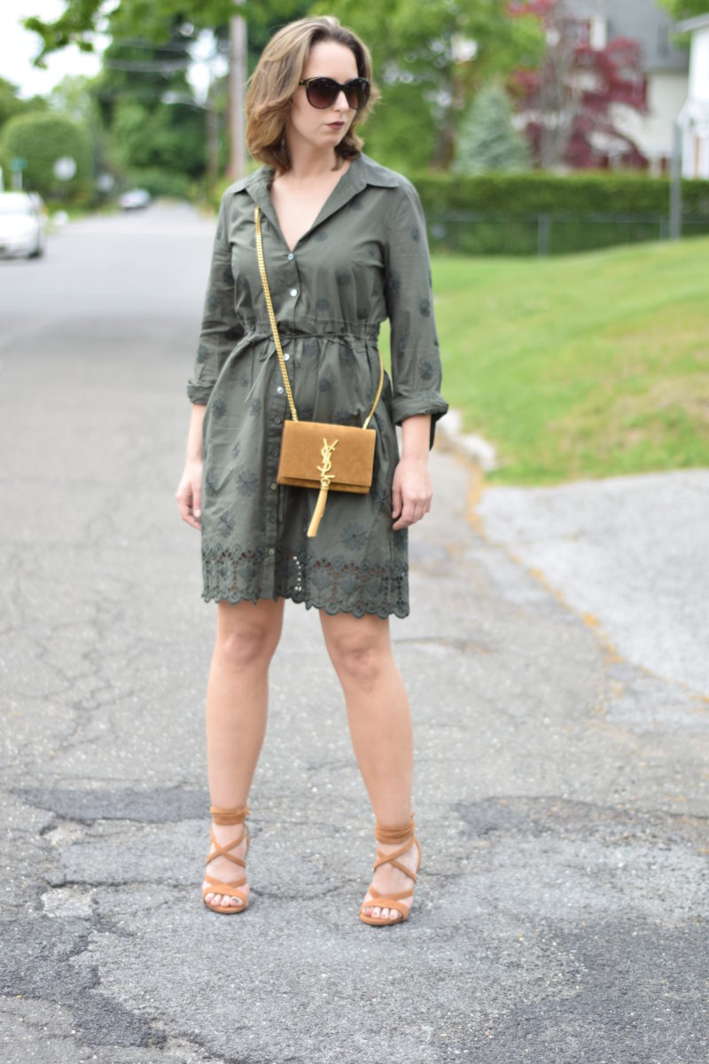 dvf-safari green-dress-ysl-outfit