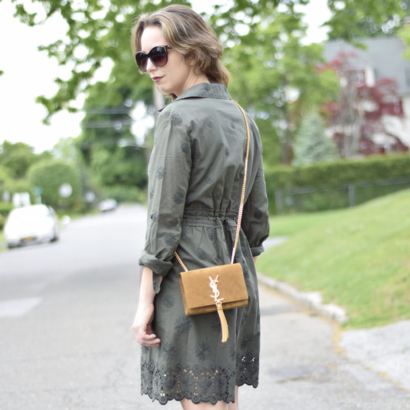dvf-safari green-dress-ysl-outfit