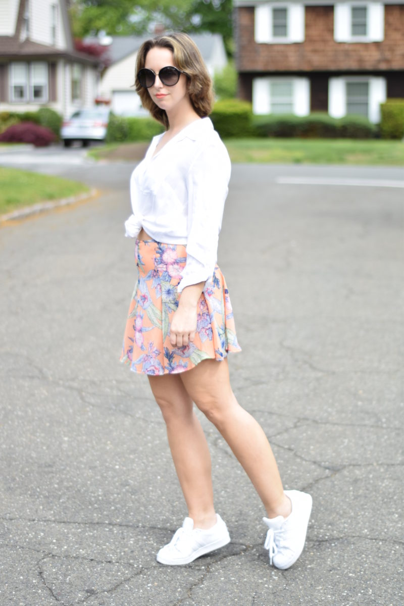 floral skirt-outfit-blogger-style