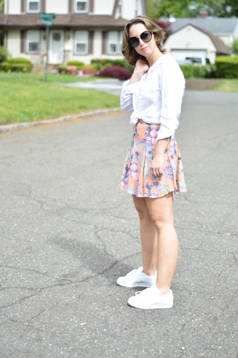 floral skirt-outfit-blogger-style