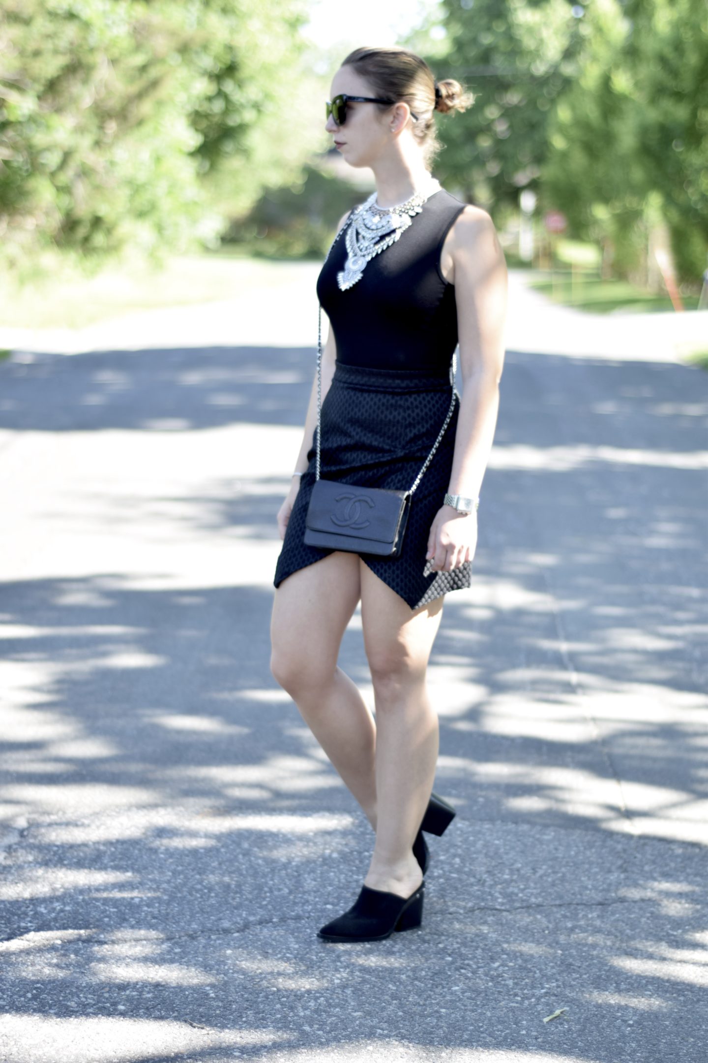 party look-black skirt-outfit-blogger