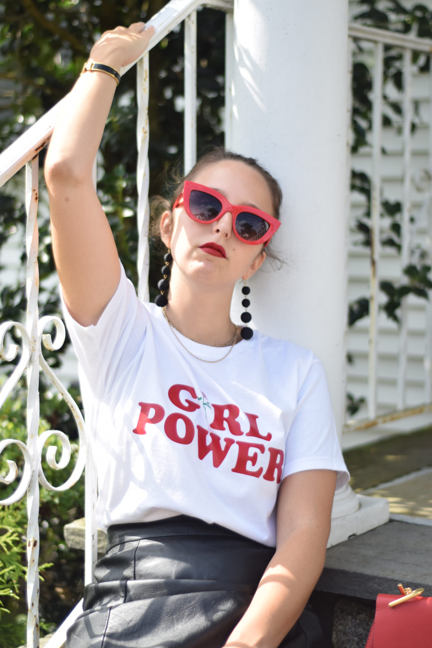 graphic tee-girl power-rose-style