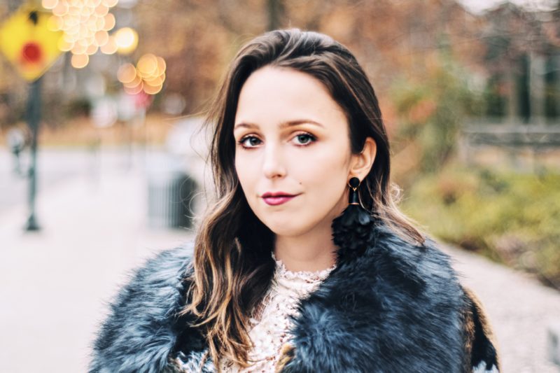 island to east side-clutch-unreal fur-style-outfit-blogger-love clutch-beaded-lace-new york