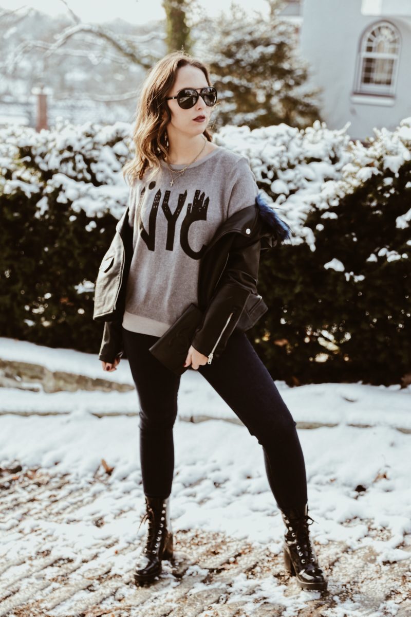 styled staples-members only-leather jacket-bomber-style-fashion-inspiration-free people-street style-new york