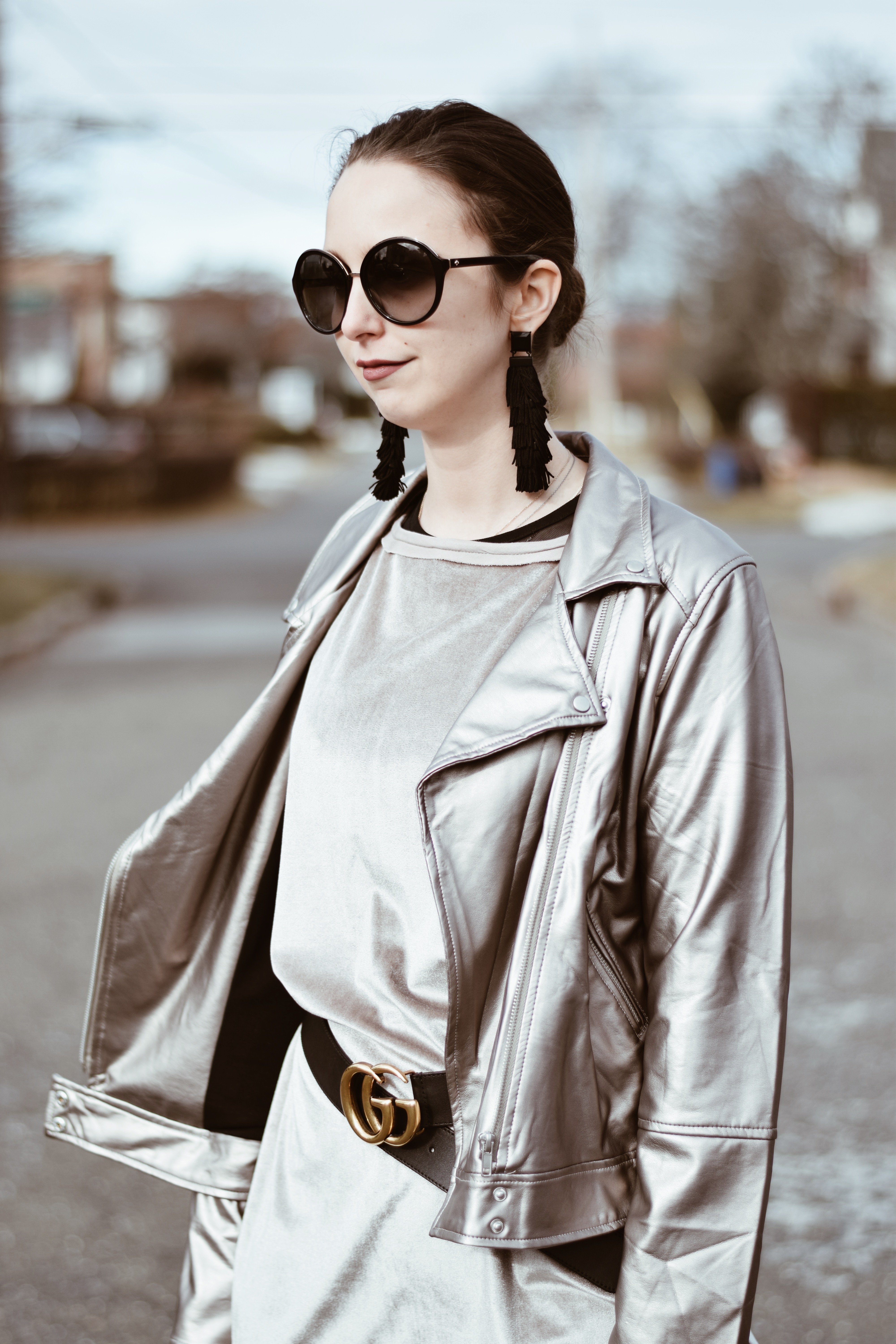 valentines day style-outfit-street style-velvet dress-celine bag-westchester-bauble bar