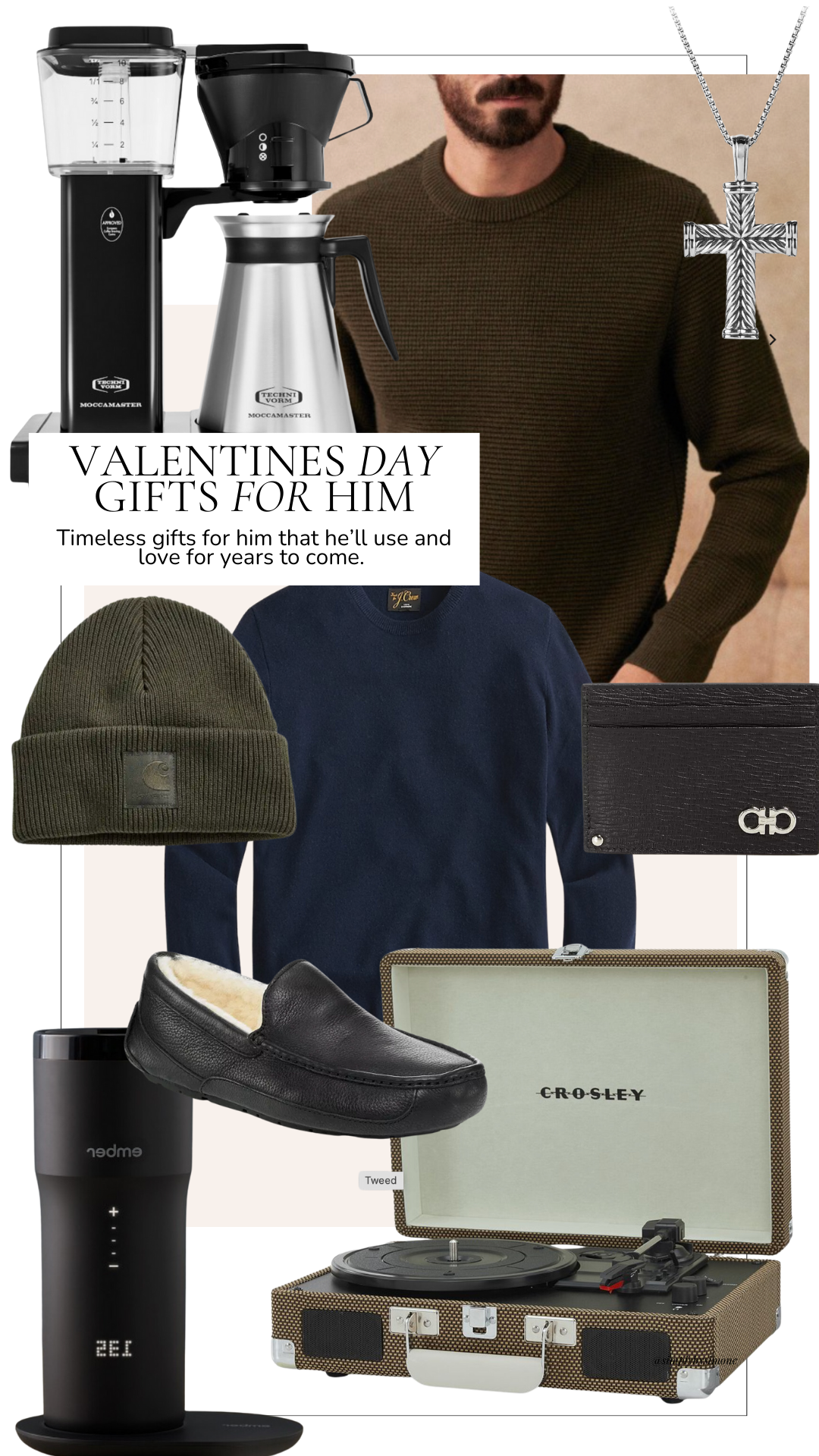 Collage of Valentines Day Gifts for Men
