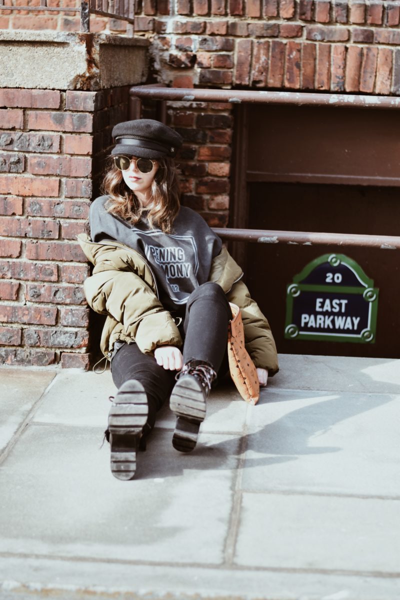 Casual Stylish Pieces-fashion-outfit-puffer jacket-opening cermony-mcm-street style-new york