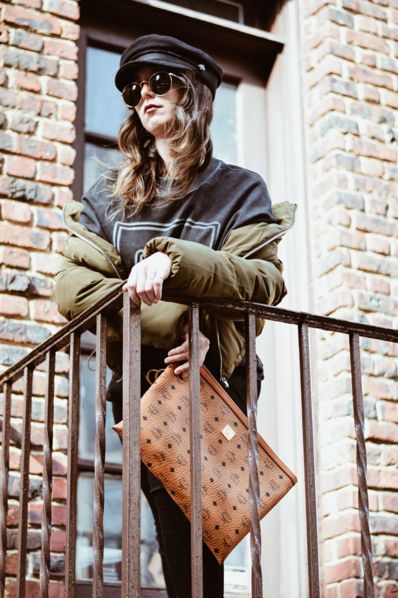 Casual Stylish Pieces-fashion-outfit-puffer jacket-opening cermony-mcm-street style-new york