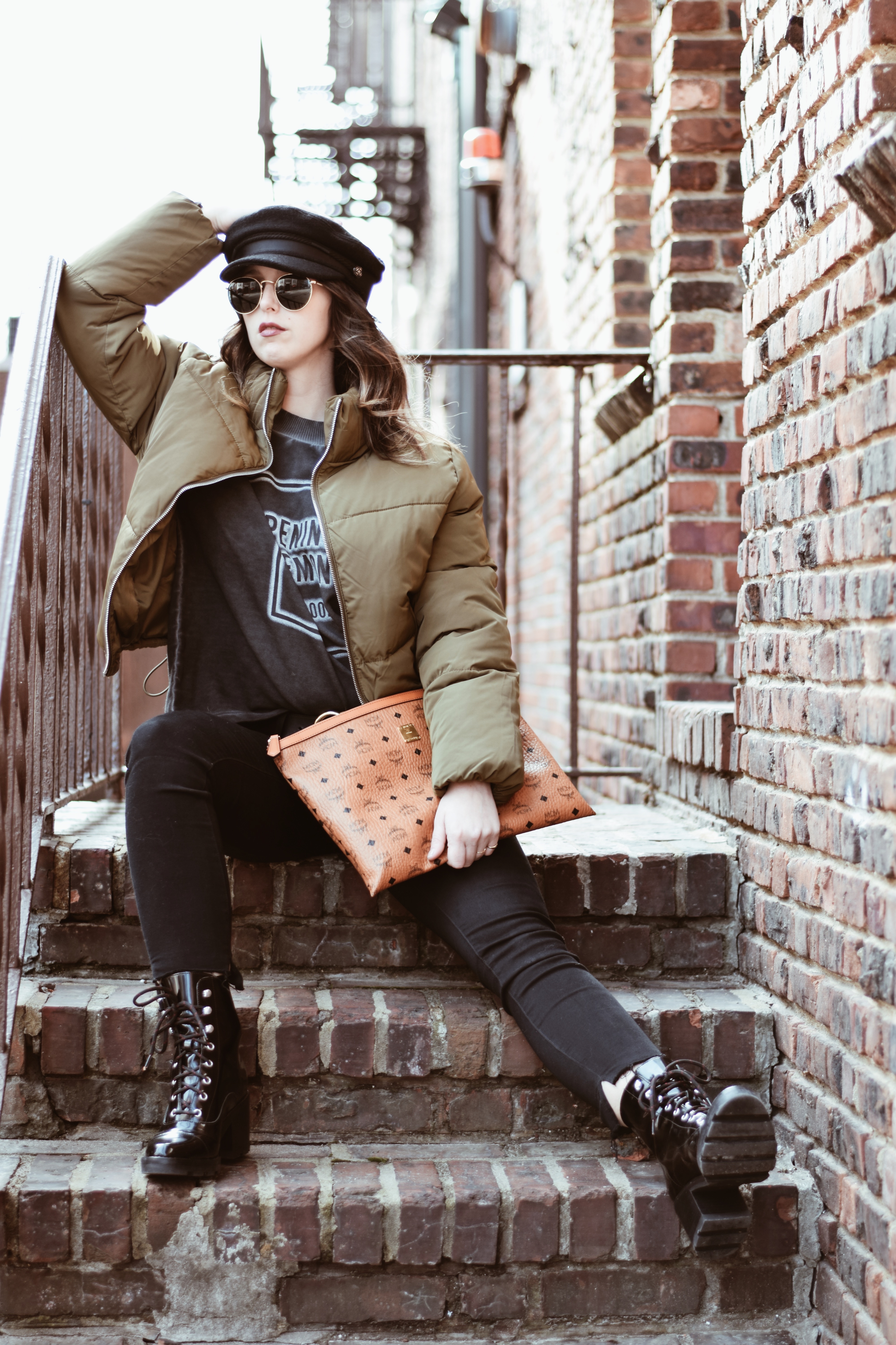 Casual Stylish Pieces-fashion-outfit-puffer jacket-opening cermony-mcm-street style-new york