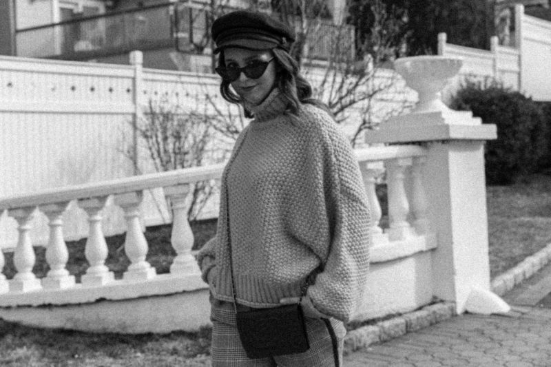 amanda elle-street style-westchester county-blogger-fashion-plaid pants-white booties-chanel-winter-style-westchester 101
