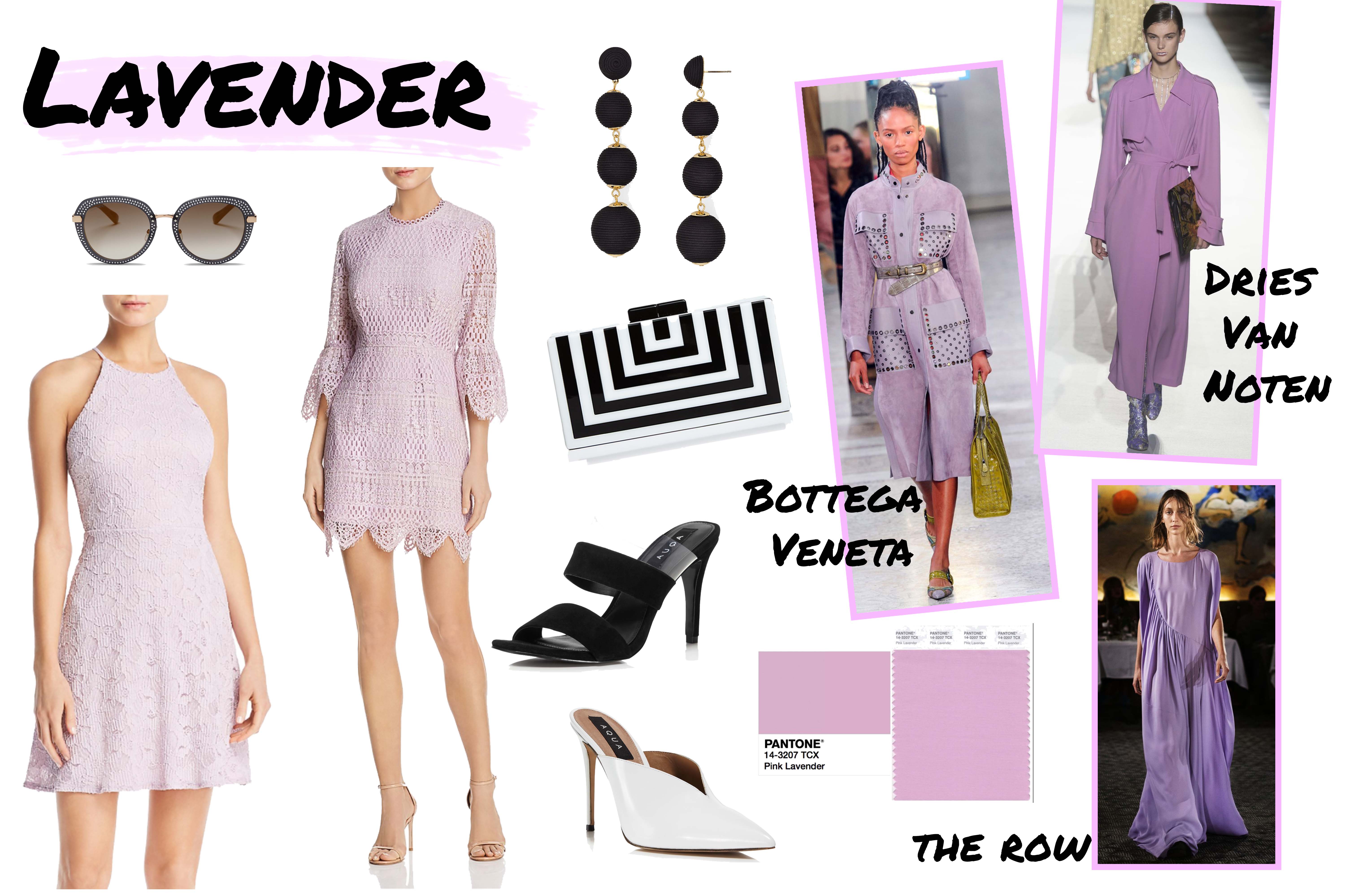 Bloomingdales Hot Fashion Show-lavender-spring trends-mood board-style-shop the post