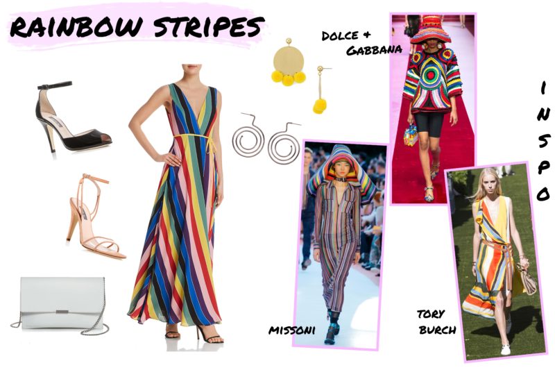 Bloomingdales Hot Fashion Show-rainbow stripes-spring trends-mood board-style-shop the post