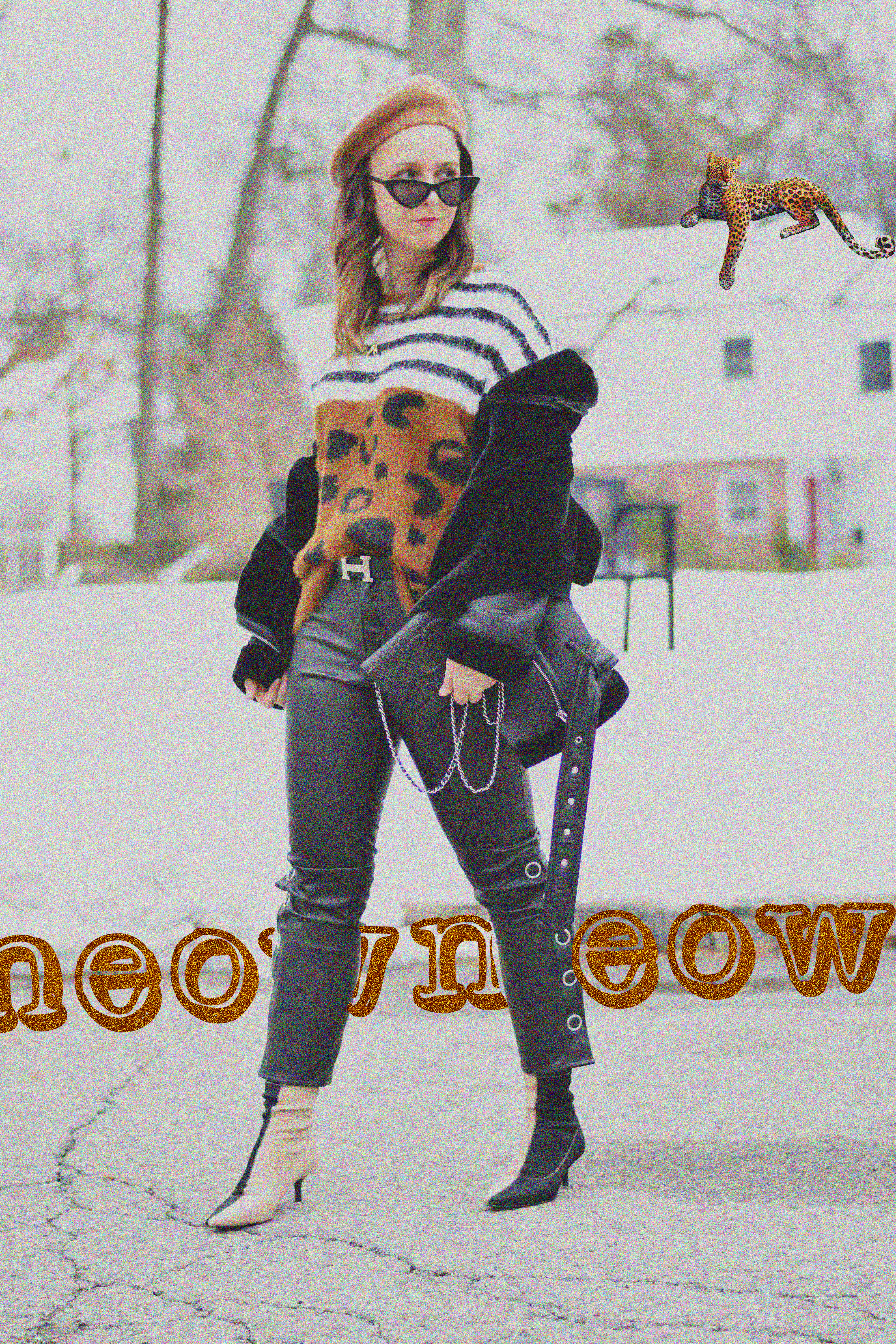 new years goals recap-leopard-sweater-sock booties-style-outfit-ny-blogger