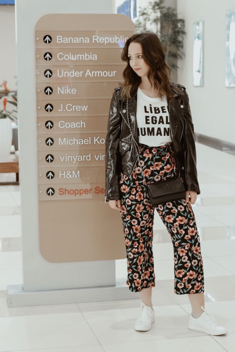 foxwoods resort casino-pink suit-chaser-tahari asl-chanel-travel-blogger-coffee tee-tanger-mall-shopping