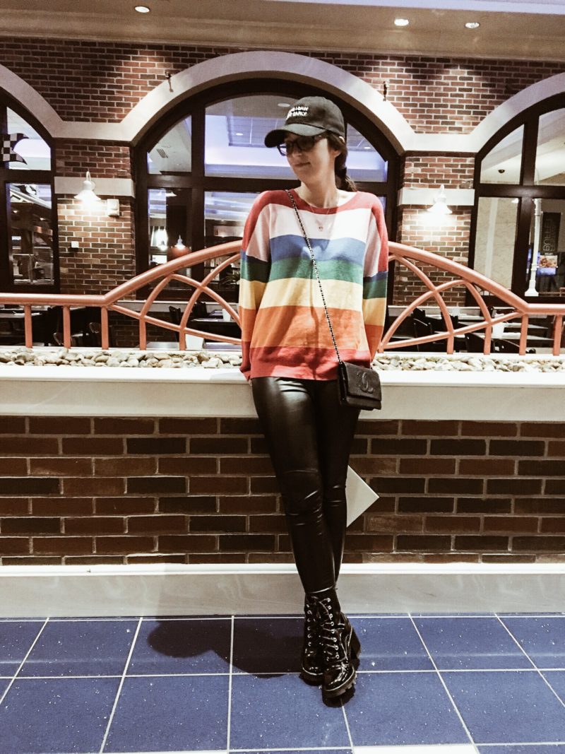 foxwoods resort casino-pink suit-chaser-tahari asl-chanel-travel-blogger-coffee tee-tanger-mall-shopping