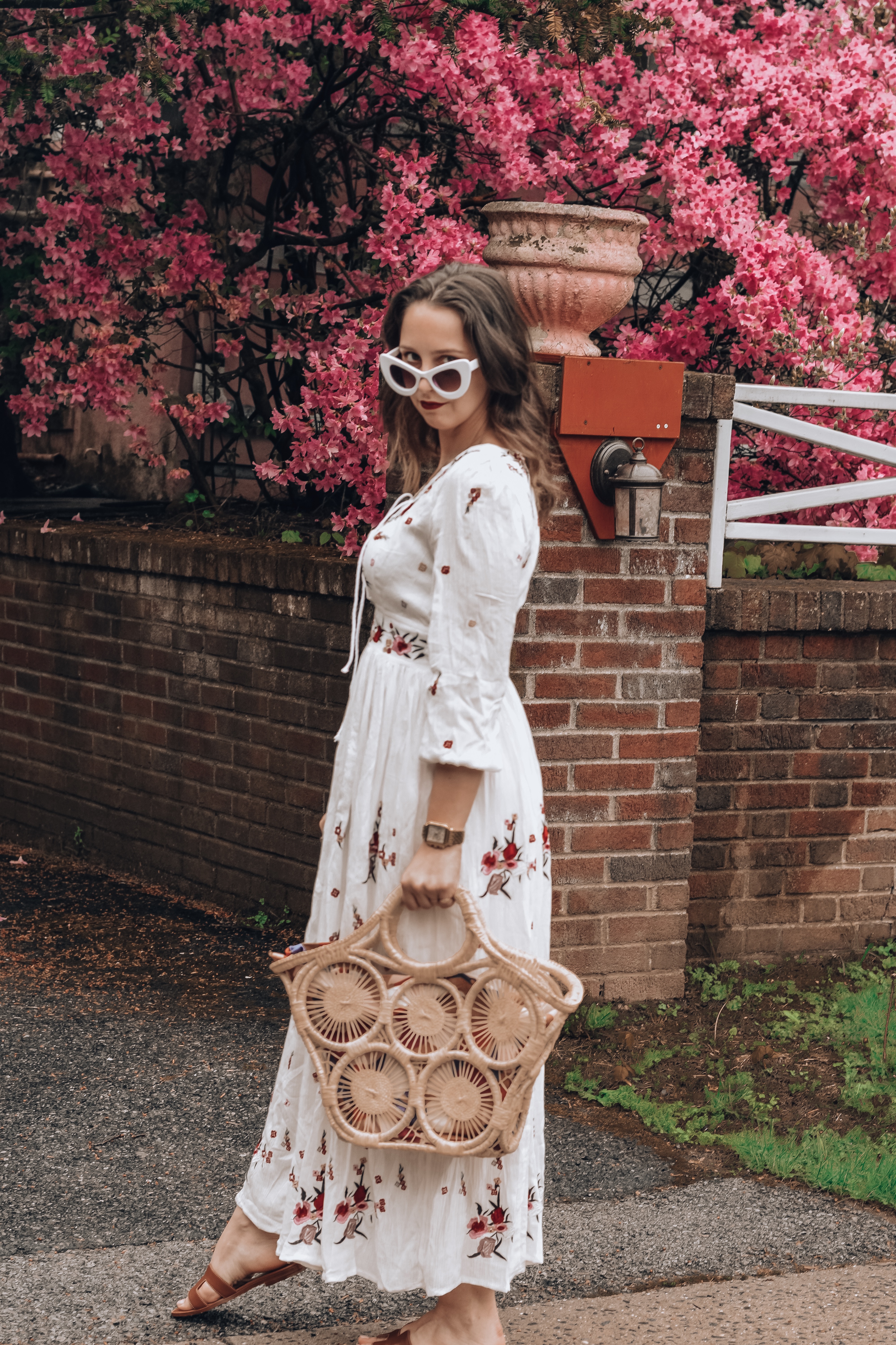 straw bag-summer style-inspiration-outfit-hermes sandals-blogger