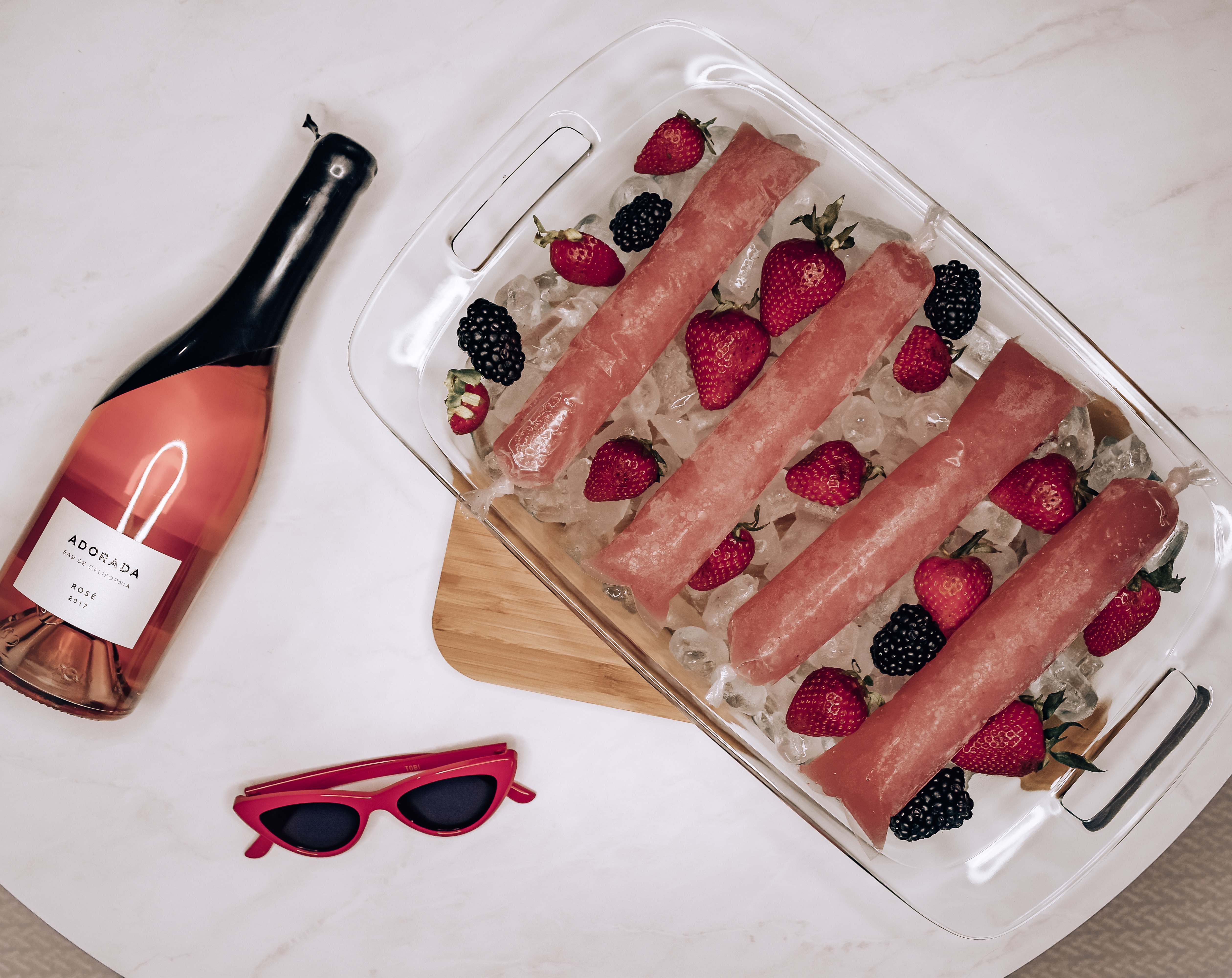 adorada froze ice pops-summertime-alcohol-lifestyle-blogger-rose
