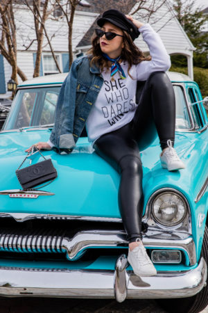 My Favorite Way To Make Decisions Featuring Love, Leeann-courage-dare-sweater-spring-blogger