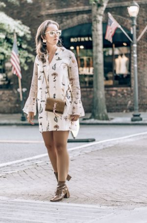 personal style-fall fashion-westchester county-blogger-new york-nyc-floarl dress-fall dress-booties