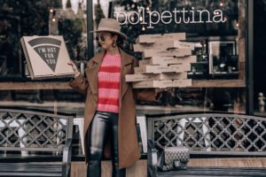 pizza-lifestyle-new york-blogger-style-fall-striped sweater-lunch