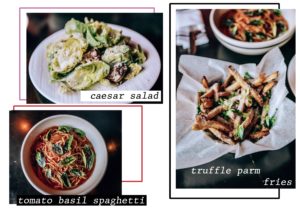 Polpettina Resturant Eastchester New York Food-Spaghetti-Salad-French fries