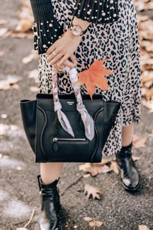 Westchester-Fall-Style-Foliage-Time Management-Advice-Blogger-MCM Clutch-Chanel Boots-San Diego Hat Company-Vintage Scarf
