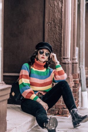 Sweaters On Sale and Under 50 Dollars That Will Keep You Warm-Blogger-Fashion-Style-Winter Style-Fall Style-Winter Outfit #fashion-Striped Sweater #stripedsweater #outfit #winterfashion #casualstyle #bloggerstyle #streetstyle