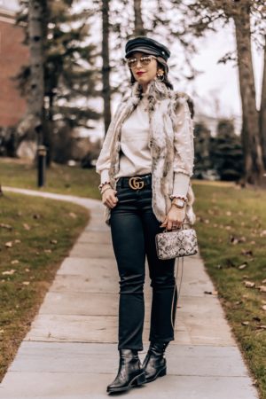 What I Use For Photos + Favorite Photo Editing Apps - Simply by Simone-Photography-Blogging Tips-Fur Vest-Snake Bag-Chanel boots