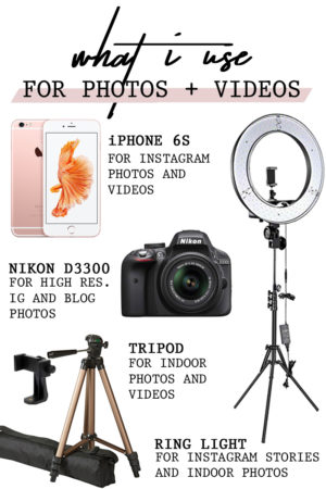 What I Use For Photos + Favorite Photo Editing Apps - Simply by Simone-Photography-Blogging Tips-Nikon-Ringlight-Tripod-iPhone