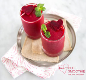 heart-beet-smoothie-Little Epicurean-valentine's day-lifestyle-smoothie-valentines day treat #valentinesday #treats #valentine #galentine #lifestyleblogger #Valentinesdaytreats