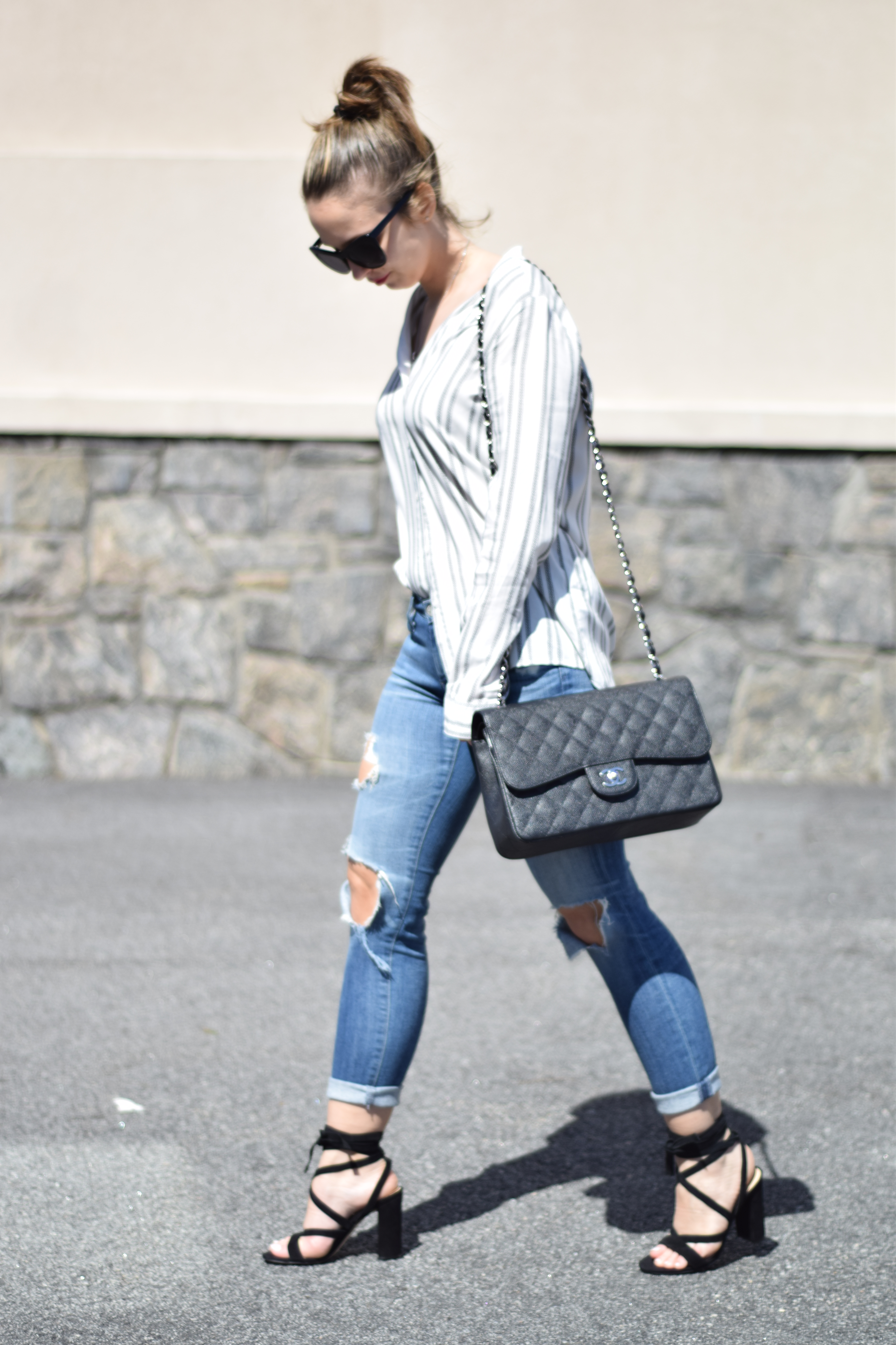 Standout stripes-spring style-spring outfit-denim-outfit-westchester-blogger