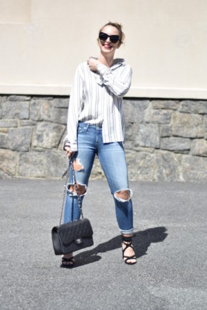Standout stripes-spring style-spring outfit-denim-outfit-westchester-blogger