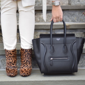 White Now - Wear Winter White Like A Pro-Outfit-Style-Westchester-L:eopard Booties-Old Celine