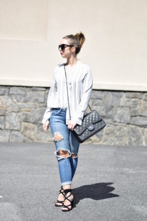 Standout stripes-spring style-spring outfit-denim-outfit-westchester-blogger