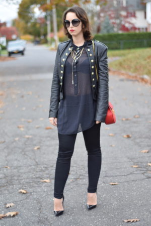 Forever Chic Feat. Lydell NYC Jewelry-Accessories-Leather Jacket-Blogger-Style-Westchester