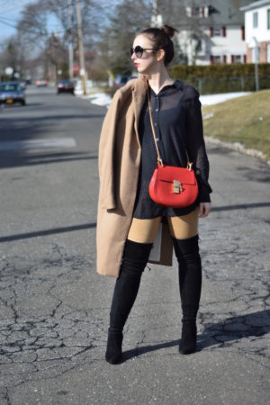 Working on my Tan: 3 Ways to Style a Camel Coat-Style-Blogger-Stuart Weitzman-Over the Knee Boots-Winter Style-Fall Style-Fall fashion