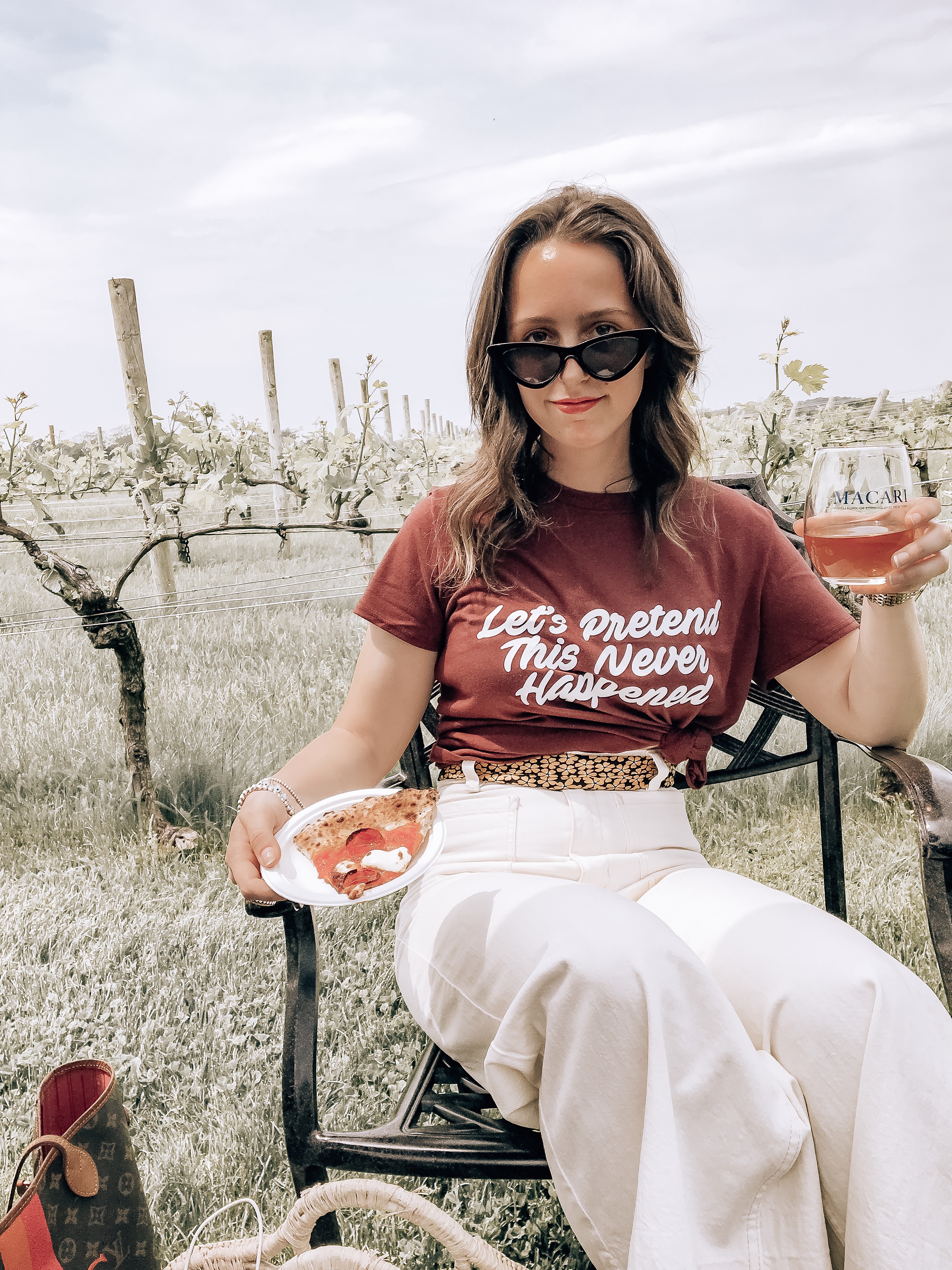 FIVE - Top 10 Things To Do On The North Fork This Summer - Wine and Pizza - Macari Vineyard #northfork #vineyard #wine #summer #summervacation #vacationstyle #travel #winery #blogger #travelblog #longisland #newyork