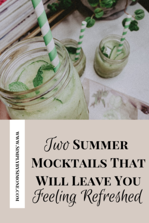Two Summer Mocktails That Will Leave You Feeling Refreshed- Honeydew Cucumber Mint Mocktail - Simply by Simone #cheers #cocktails #mocktails #drinks #summer #refreshed #blogger #lifestyle #lifestyleblog #lifestyleblogger #cocktail #mocktail #honeydew #paperstraws #decor #flowers #cocktailcourier