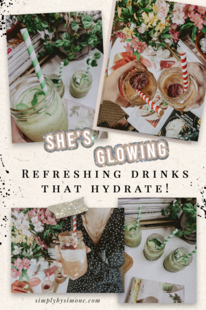 Two Summer Mocktails That Will Leave You Feeling Refreshed- Spicy Watermelon Mocktail- Simply by Simone #cheers #cocktails #mocktails #drinks #summer #refreshed #blogger #lifestyle #lifestyleblog #lifestyleblogger #cocktail #mocktail #watermelon #paperstraws #decor #flowers #bliss #skincare